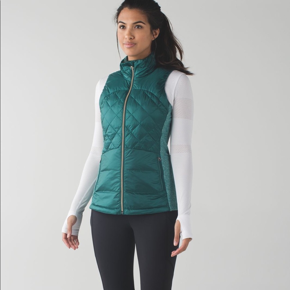 Lulu down for a run vest size 8